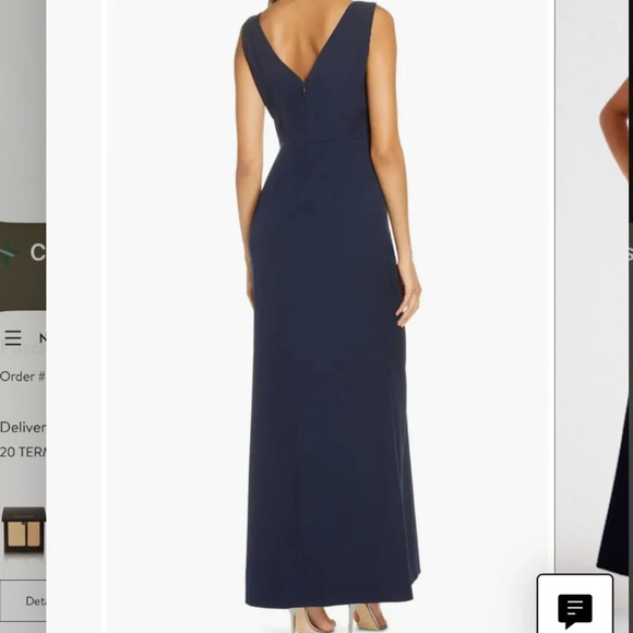 Eliza J Ruffle Front Gown - Picture 10 of 11